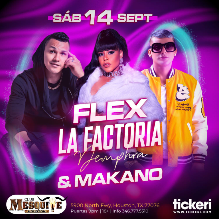 Event - FLEX , LA FACTORIA Y MAKANO EN HOUSTON - Houston, Texas - September 14, 2024 | concert tickets