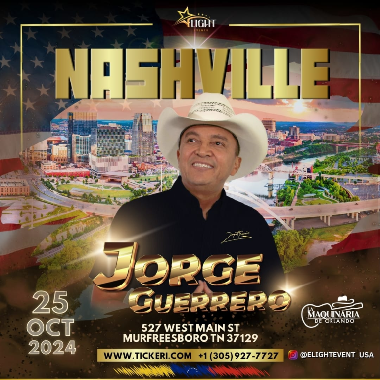 Event -   JORGE GUERRERO EN NASHVILLE - Murfreesboro, Tennessee - October 25, 2024 | concert tickets