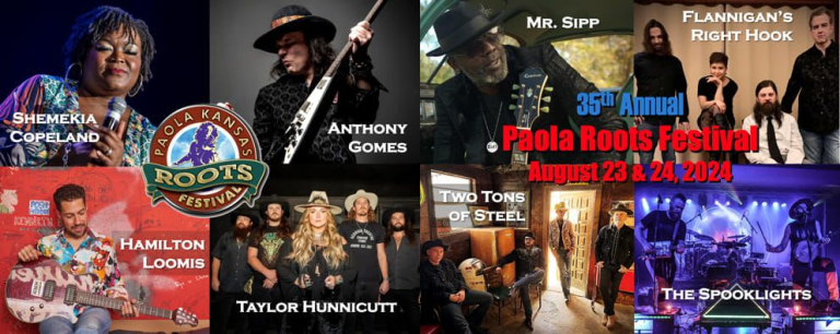 Event - Paola Roots Festival - Aug. 23, 2024 - Paola, KS - August 23, 2024 | concert tickets
