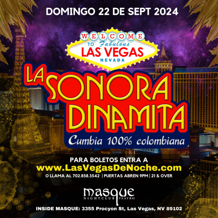 Event - LA SONORA DINAMITA en MASQUE Night Club de Las Vegas! - Las Vegas, Nevada - September 22, 2024 | concert tickets