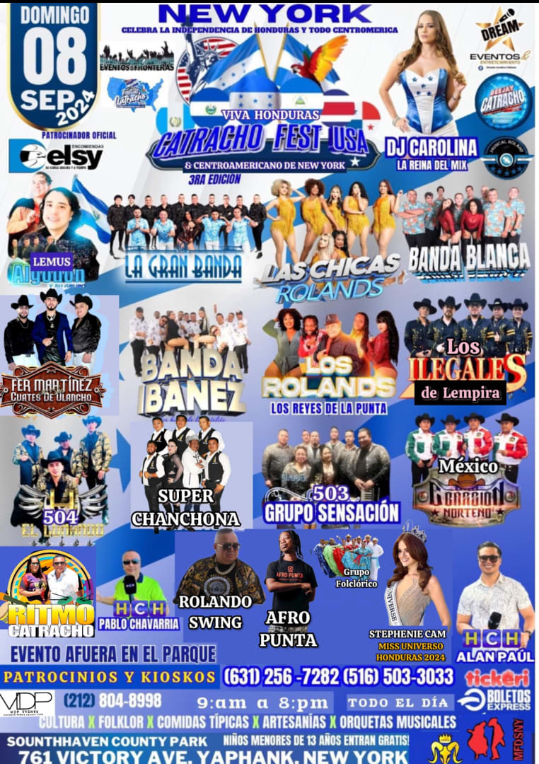 Event - Catracho Fest USA NEW YORK  & Centroamericano 2024 3Edition - Yaphank, New York - September 8, 2024 | concert tickets