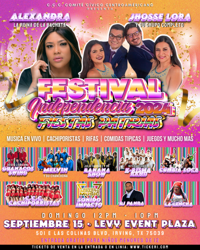 Event - FESTIVAL INDEPENDENCIA CENTROAMERICANA 2024 IRVING TEXAS - Irving, Texas - September 15, 2024 | concert tickets