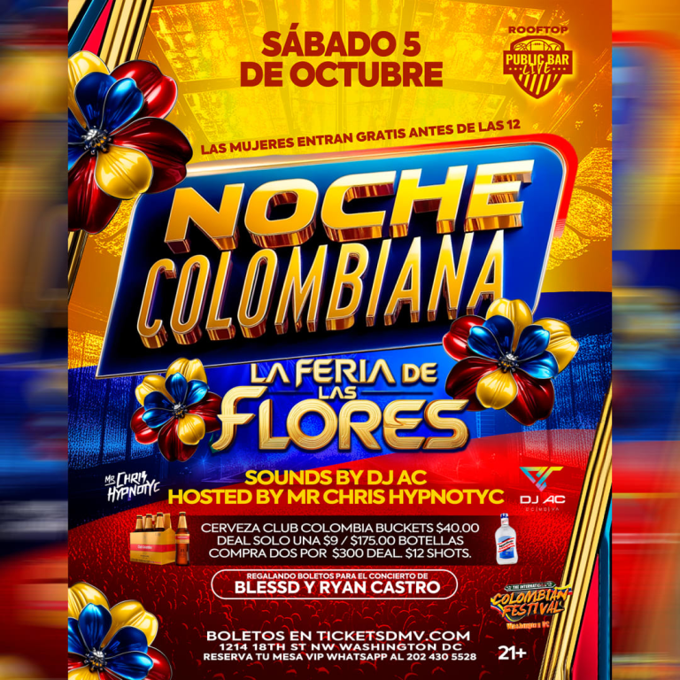 Event - NOCHE COLOMBIANA - PUBLIC BAR LIVE DC  - Washington, District Of Columbia - October 5, 2024 | concert tickets