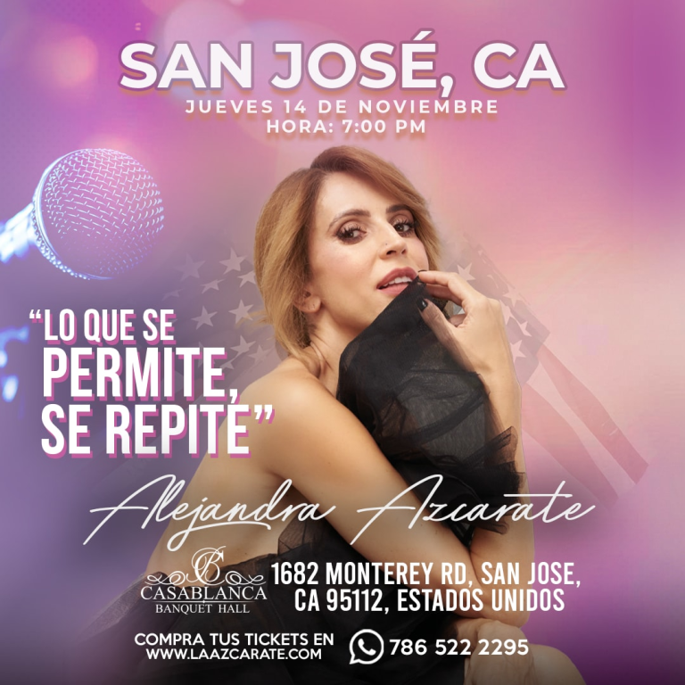 Event - ALEJANDRA AZCARATE EN VIVO ! - San Jose, California - November 14, 2024 | concert tickets
