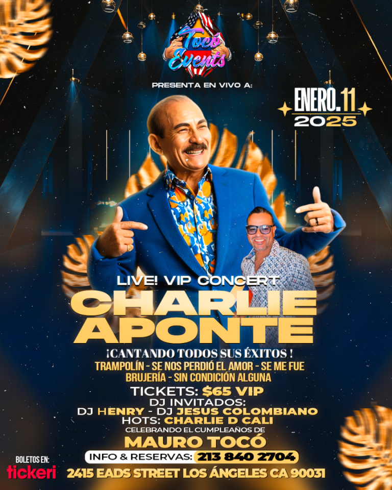 Event - Concierto VIP Charlie Aponte  - Los Angeles, California - January 11, 2025 | concert tickets