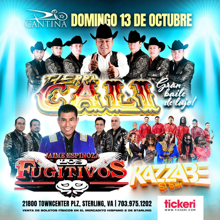 Event - TIERRA CALI Y LOS FUGITIVOS EN CONCIERTO!! - Sterling, Virginia - October 13, 2024 | concert tickets