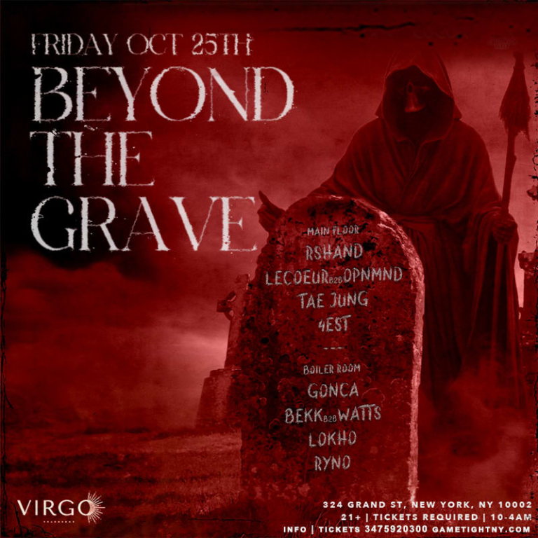 Event - Virgo Nightclub Beyond the Grave Halloween Party 2024 - New York, New York - October 25, 2024 | concert tickets