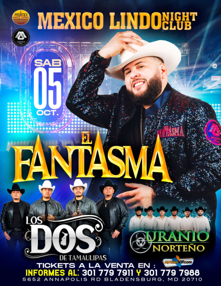 Event - EL FANTASMA  - Bladensburg, Maryland - October 5, 2024 | concert tickets