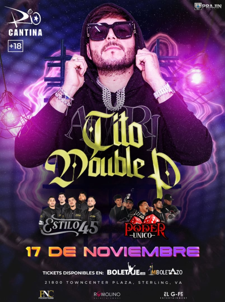 Event - TITO DOBLE P EN CONCIERTO!!! - Sterling, Virginia - November 17, 2024 | concert tickets