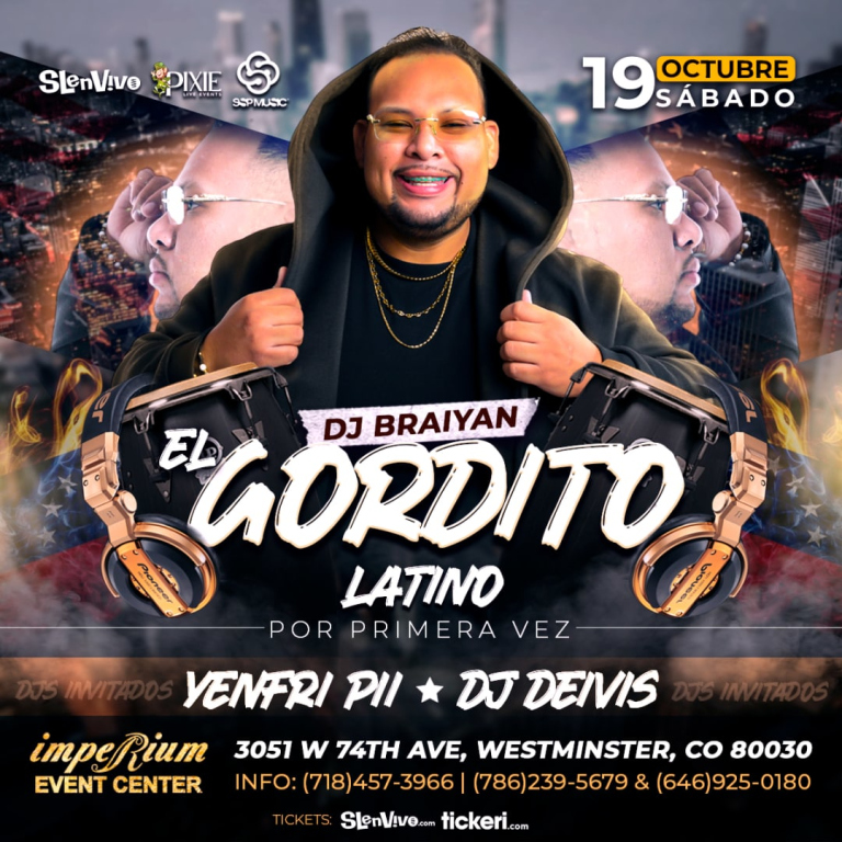 Event - DJ EL GORDITO LATINO!! POR PRIMERA VEZ EN DENVER!! - Westminster, Colorado - 19 de octubre de 2024 | concert tickets