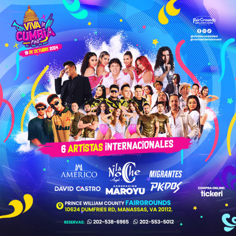 Event - VIVA LA CUMBIA FEST 2024 !  Americo, Maroyu, Angel Ex. La Noche, Migrantes, David Castro y PKdos en Concierto! - Manassas, Virginia - October 19, 2024 | concert tickets