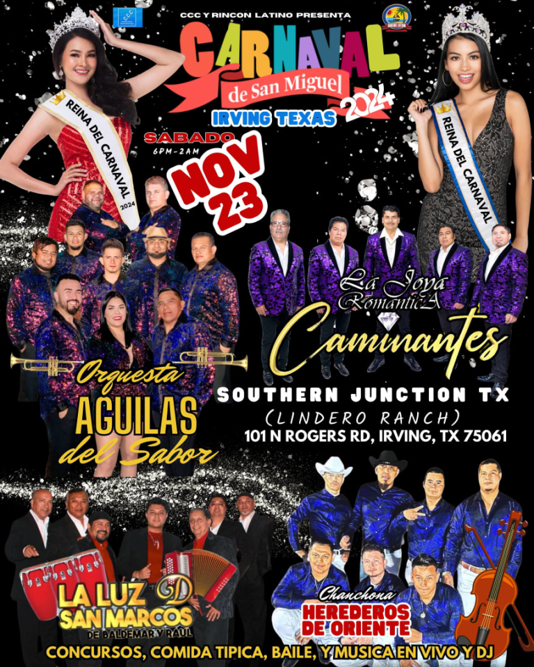 Event - CARNAVAL DE SAN MIGUEL IRVING, TEXAS 2024 - Irving, Texas - November 23, 2024 | concert tickets