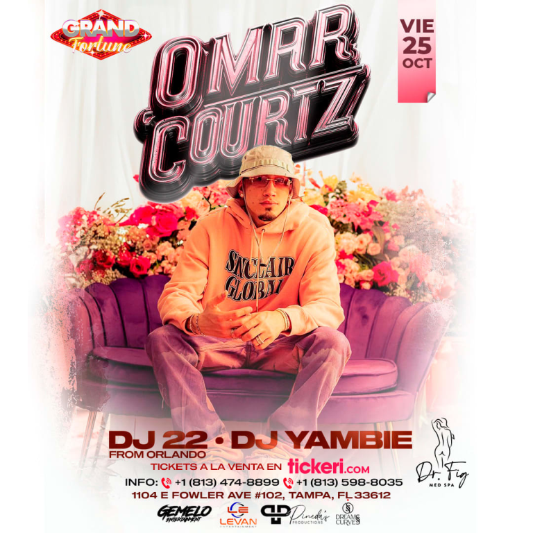 Event - OMAR COURTZ EN TAMPA !!  - Tampa, Florida - October 25, 2024 | concert tickets