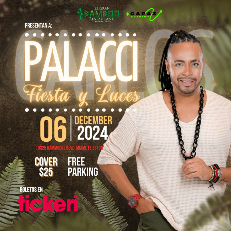 Event - CARLOS PALACCI - FIESTA & LUCES - Miami, Florida - December 6, 2024 | concert tickets