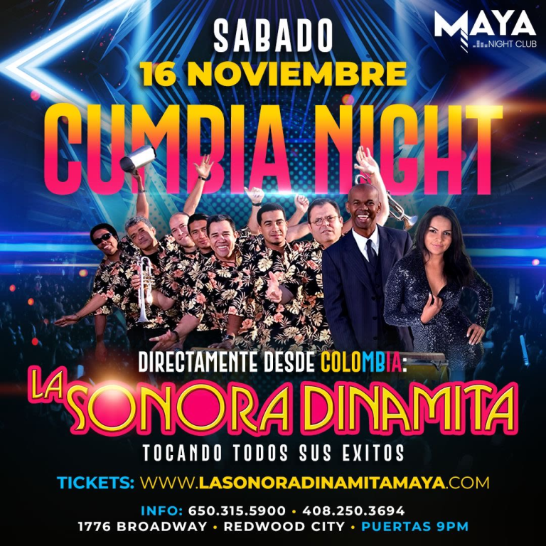Event - La Sonora Dinamita en Concierto - Redwood City, California - November 16, 2024 | concert tickets