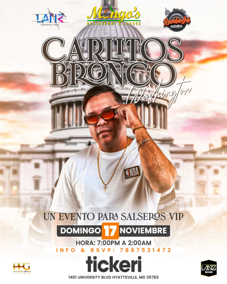 Event - CARLITOS BRONCO EN Washington D. C. - Hyattsville, Maryland - November 17, 2024 | concert tickets