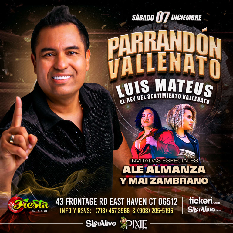 Event - PARRANDON VALLENATO!!! LUIS MATEUS Y ALE AMANZA EN EAST HEAVEN CT - East Haven, Connecticut - December 7, 2024 | concert tickets
