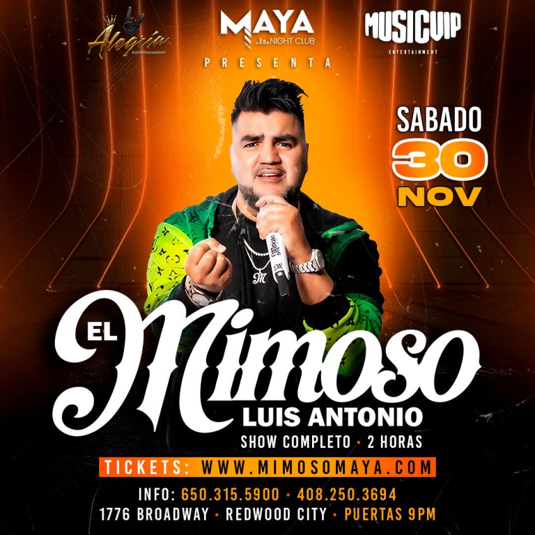 Event - El Mimoso en San Francisco - Redwood City, California - November 30, 2024 | concert tickets