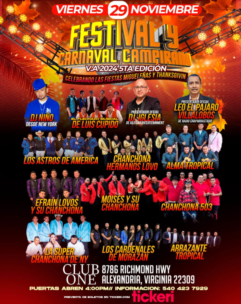Event - FESTIVAL Y CARNAVAL CAMPIRANO 2024 - Alexandria, Virginia - November 29, 2024 | concert tickets