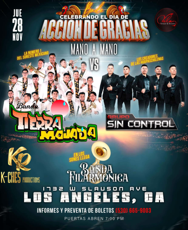 Event - Baile de Accion de Gracias - Los Angeles, California - November 28, 2024 | concert tickets
