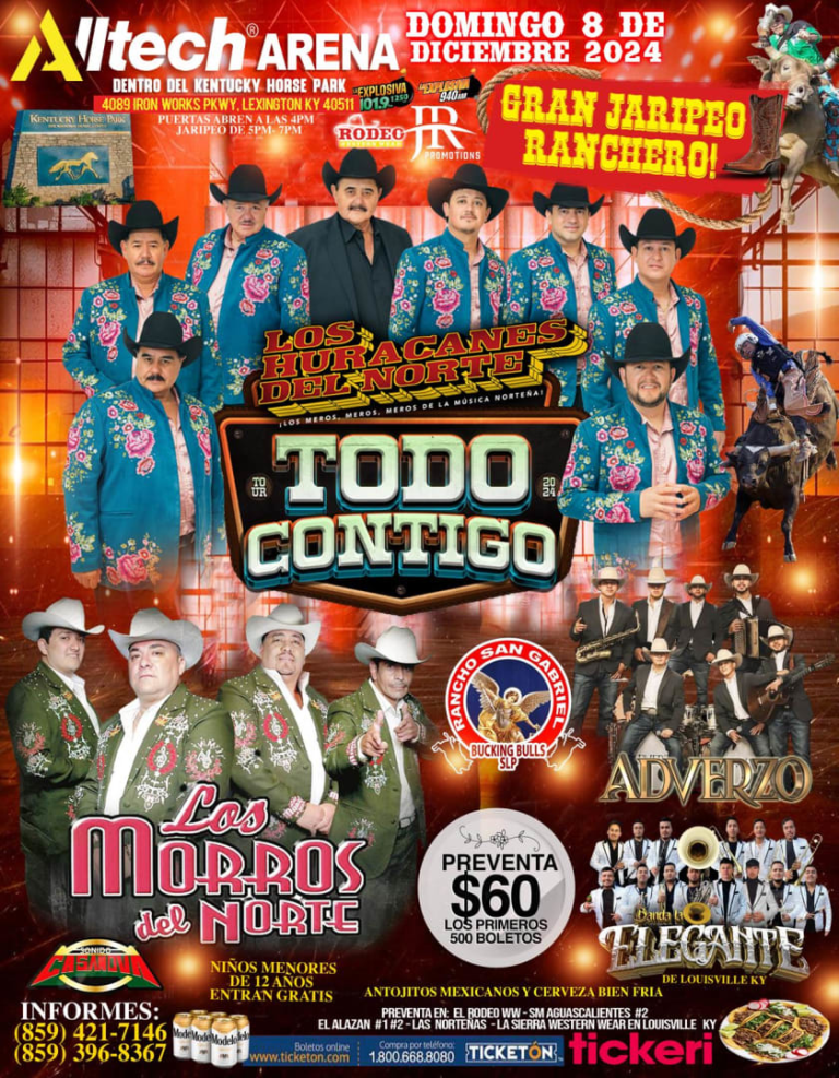 Event - Los Huracanes del Norte - Todo Contigo Tour (LEXINGTON KY) - Lexington, Kentucky - December 8, 2024 | concert tickets