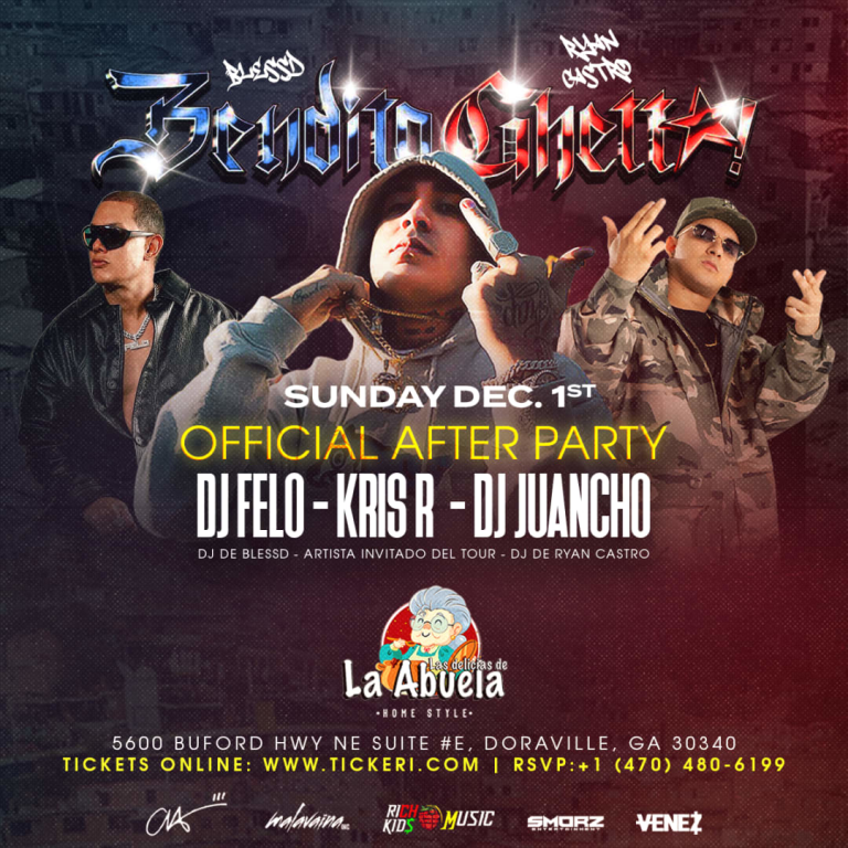 Event - Bendito Ghetto Tour Official After Party. - Doraville, Georgia - December 1, 2024 | concert tickets