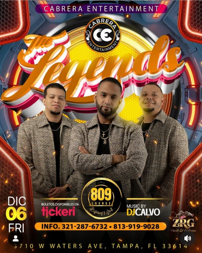 Event - THE LEGENDS EN 809 LOUNGE TAMPA!  - Tampa, Florida - December 6, 2024 | concert tickets