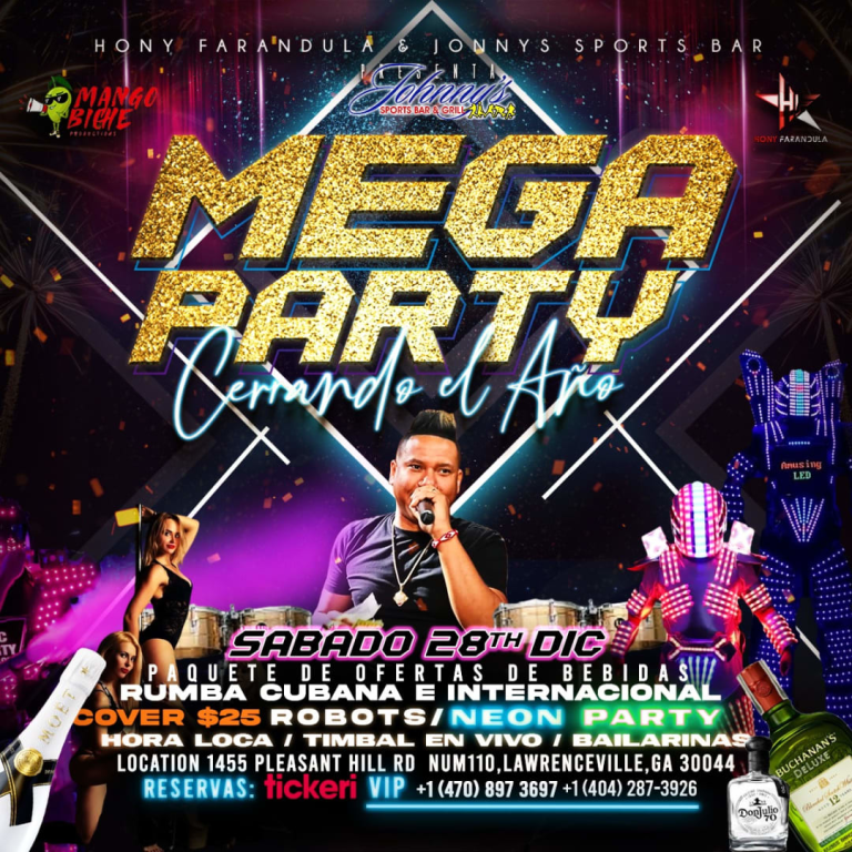 Event - Mega Party Cerrando el Año  - Lilburn, Georgia - December 28, 2024 | concert tickets