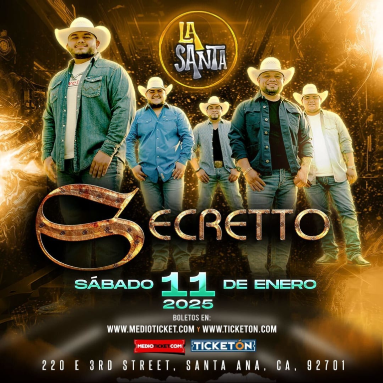 Event - SECRETTO EN VIVO EN SANTA ANA - Santa Ana, California - January 11, 2025 | concert tickets