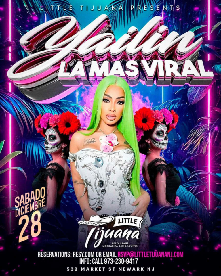 Event - SAT DEC 28TH DOMINICAN SENSATION YAILIN LA MAS VIRAL LIVE AT LITTLE TIJUANA - Newark, New Jersey - December 28, 2024 | concert tickets