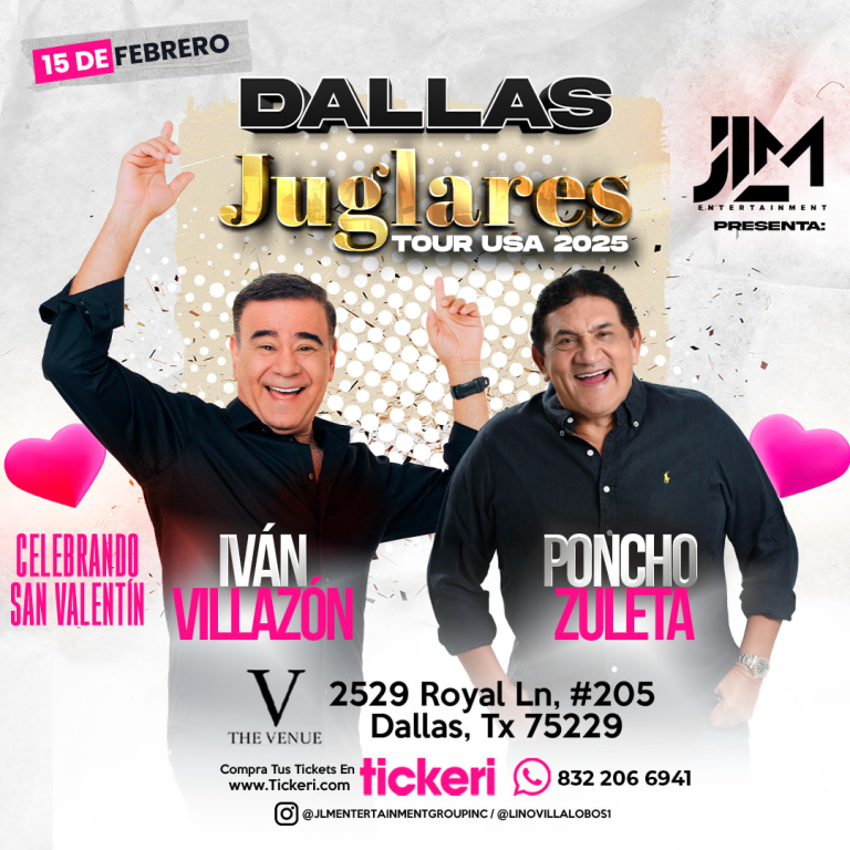 Event - IVAN VILLAZON Y PONCHO ZULETA ¡JUGLARES USA TOUR 2025! - Dallas (Texas) - Dallas, Texas - February 15, 2025 | concert tickets