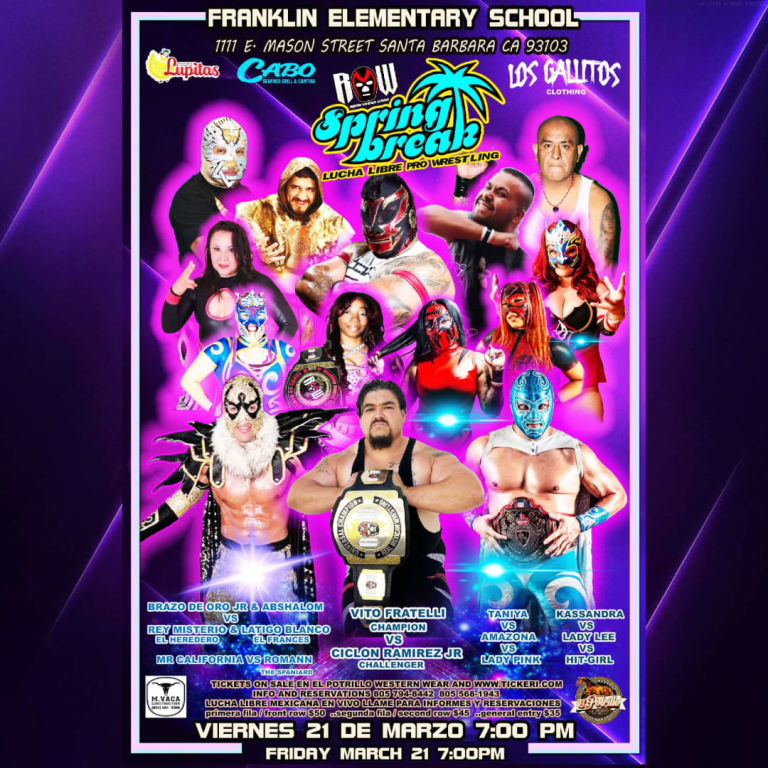 Event - LUCHA LIBRE MEXICANA PRO WRESTLING REGRESA A SANTA BARBARA  - Santa Barbara, California - March 21, 2025 | concert tickets