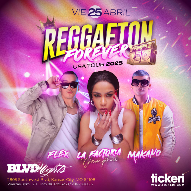 Event - FLEX, LA FACTORIA Y MAKANO EN VIVO EN KANSAS CITY - Kansas City, Missouri - April 25, 2025 | concert tickets