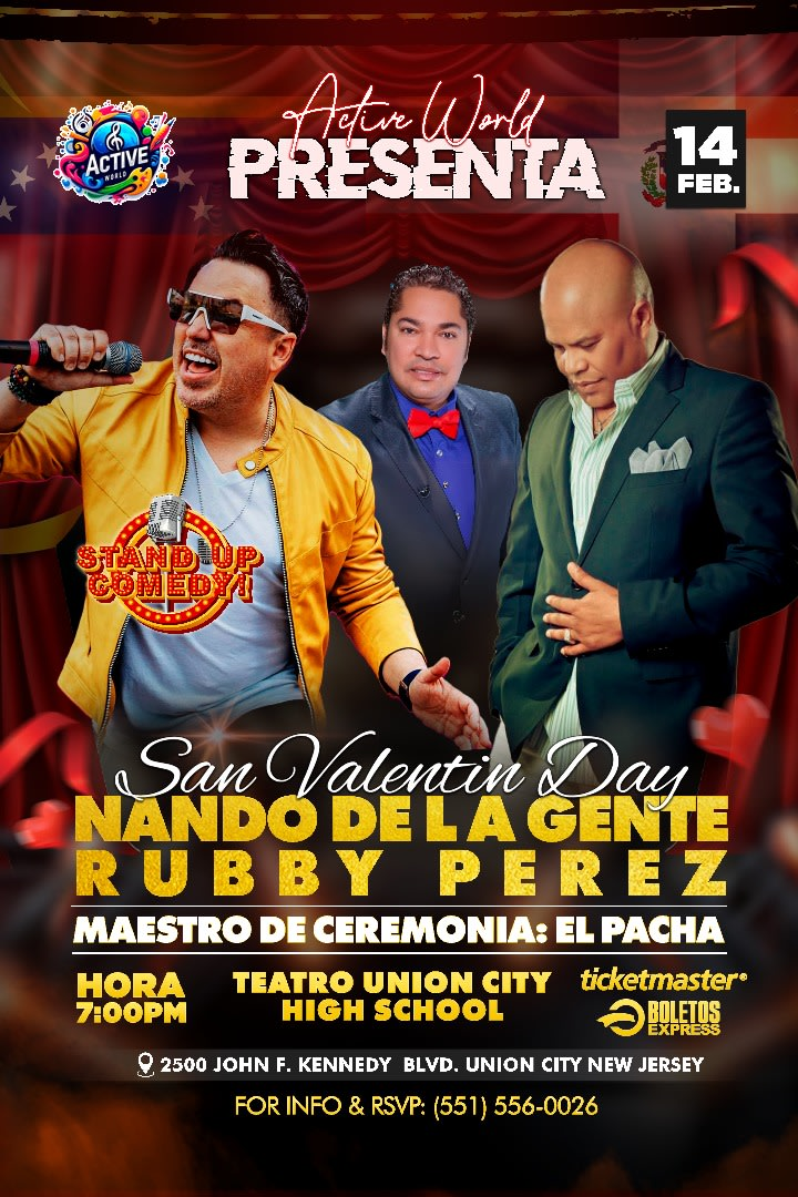 Event - RUBBY PEREZ EN CONCIERTO ! - Union City, New Jersey - February 14, 2025 | concert tickets