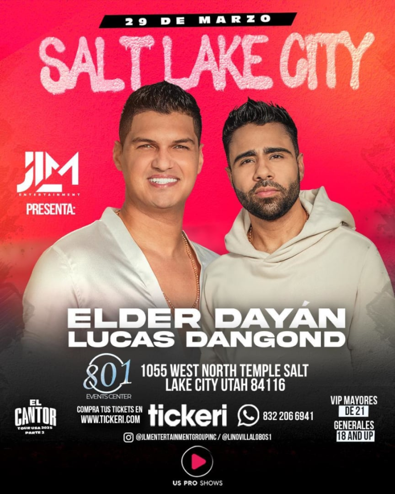 Event - ELDER DAYAN, LUCAS DANGOND EN CONCIERTO!!! - Salt Lake City, Utah - March 29, 2025 | concert tickets