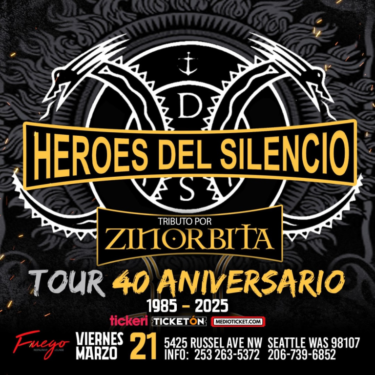 Event - HEROES DEL SILENCIO TRIBUTO POR ZINORBITA EN VIVO EN SEATTLE - Seattle, Washington - March 21, 2025 | concert tickets