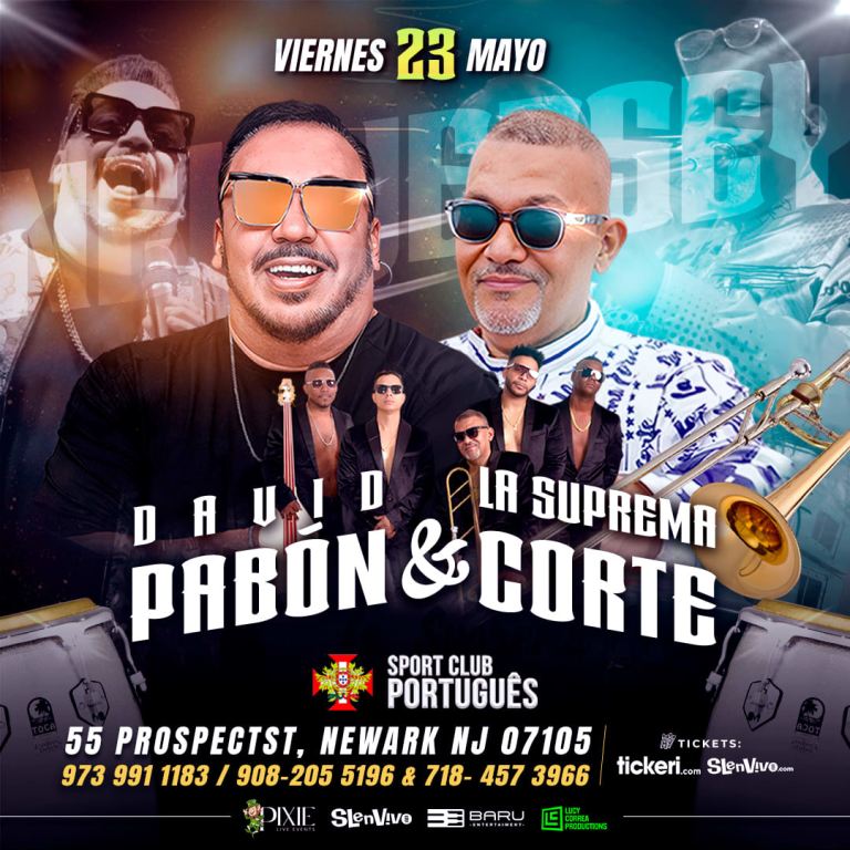 Event - DAVID PABON & LA SUPREMA CORTE EN CONCIERTO EN NEW JERSEY!!!! - Newark, New Jersey - May 23, 2025 | concert tickets