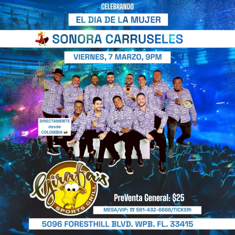 Event - SALSA NIGHT con LA SONORA CARRUSELES en WEST PALM BEACH  - West Palm Beach, Florida - March 7, 2025 | concert tickets
