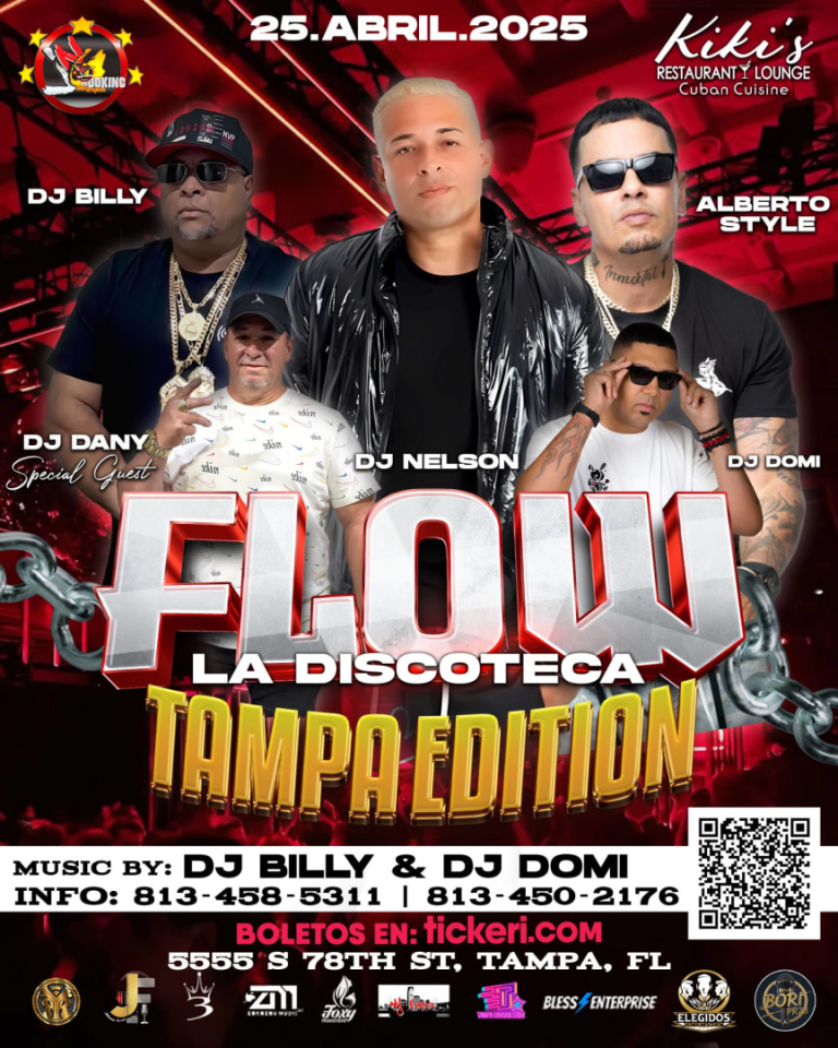Event - DJ NELSON / ALBERTO STYLEE - FLOW LA DISCOTECA -TAMPA EDITION  - Tampa, Florida - April 25, 2025 | concert tickets