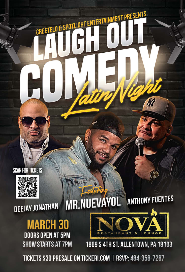 Event - LAUGH OUT WITH MR NUEVAYOL & ANTHONY FUENTES - Allentown, Pennsylvania - March 30, 2025 | concert tickets