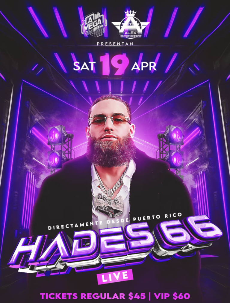 Event - HADES 66 EN VIVO | 321 HALL | HARTFORD, CT - Hartford, Connecticut - April 19, 2025 | concert tickets