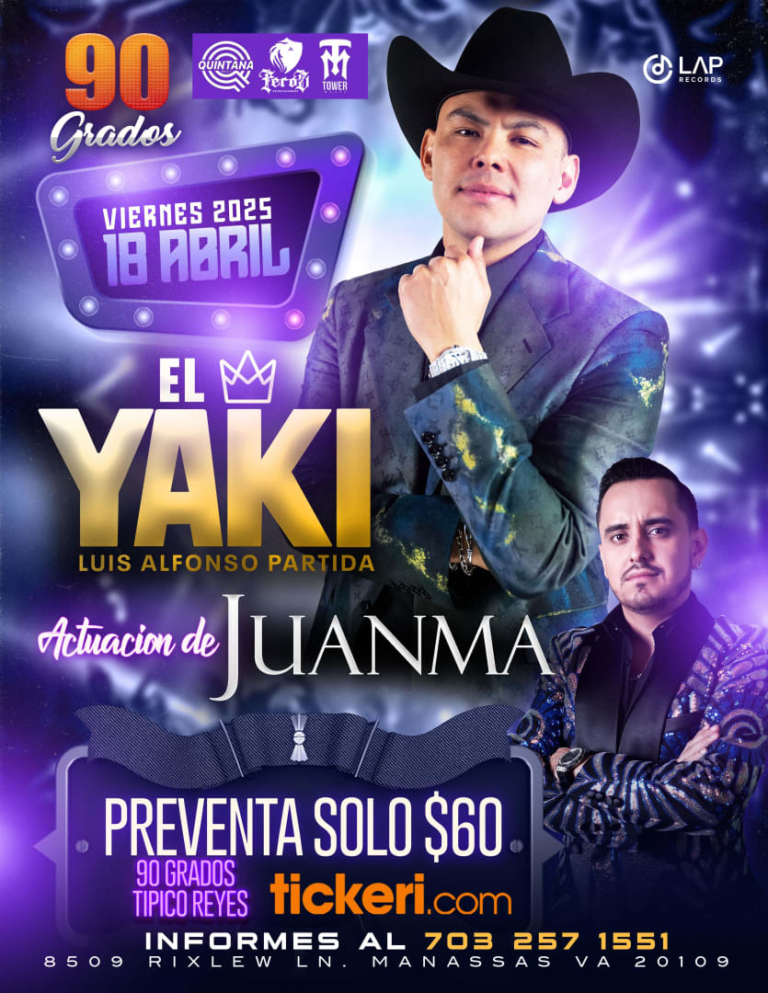 Event - EL YAKI Y JUANMA EN VIVO! - Manassas, Virginia - April 18, 2025 | concert tickets