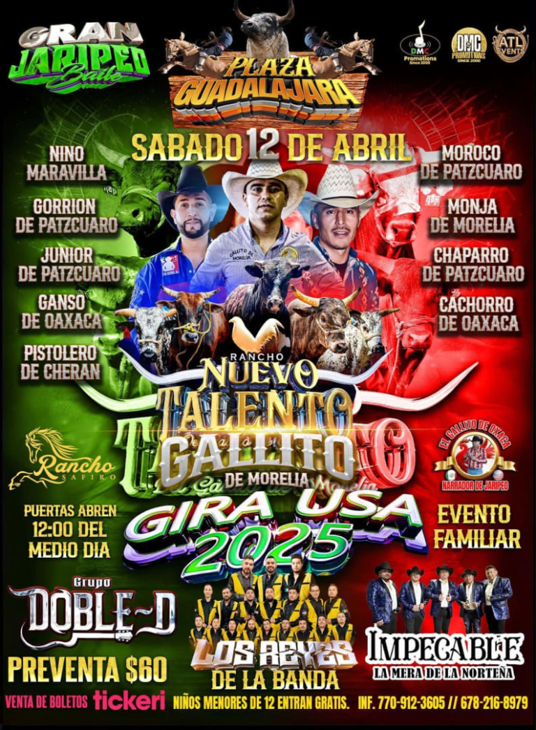 Event - Jaripeo Baile Gallito de Morelia - Jonesboro, Georgia - April 12, 2025 | concert tickets