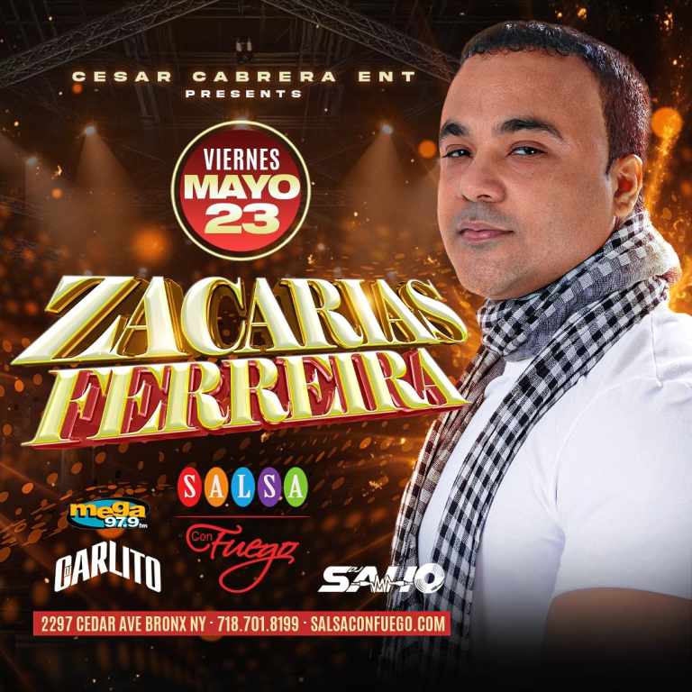 Event - Zacarias Ferreira LIVE! | MAY 23 - Bronx, New York - May 23, 2025 | concert tickets