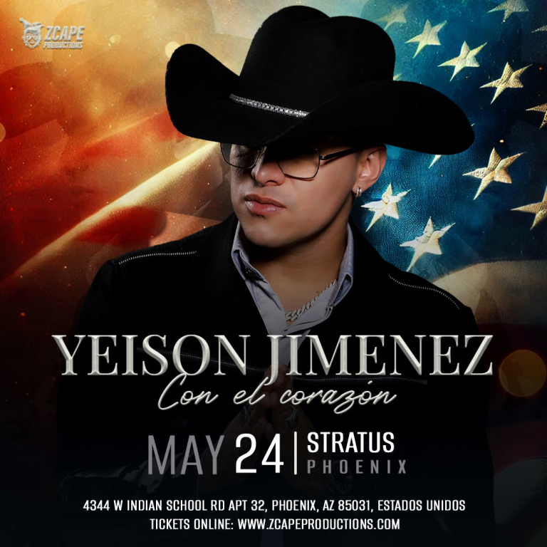 Event - YEISON JIMENEZ EN VIVO EN PHOENIX - Phoenix, Arizona - May 24, 2025 | concert tickets