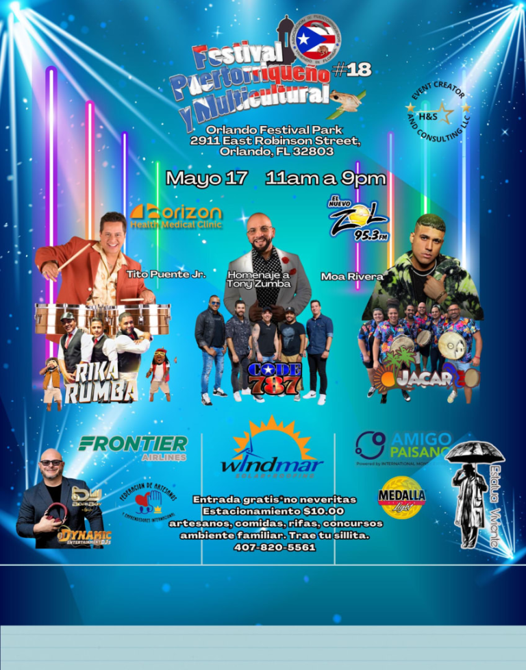 Event - Festival Puertorriqueño y Multicultural #18  - Orlando, Florida - May 17, 2025 | concert tickets