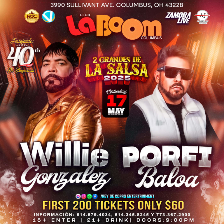 Event - 𝑳𝒆𝒚𝒆𝒏𝒅𝒂𝒔 𝒅𝒆 𝒍𝒂 𝑺𝑨𝑳𝑺𝑨 𝒆𝒏 𝑪𝑶𝑳𝑼𝑴𝑩𝑼𝑺 OHIO - Columbus, Ohio - May 17, 2025 | concert tickets