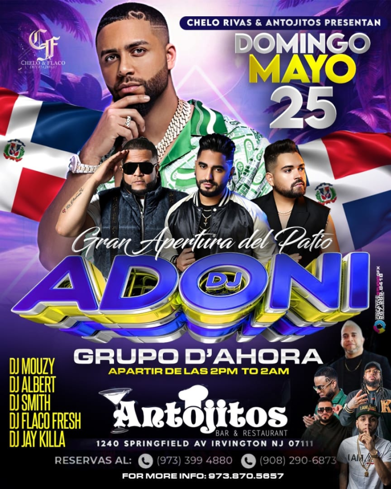 Event - DJ Adonis y El Grupo D’ahora en Antojitos  - Irvington, New Jersey - May 25, 2025 | concert tickets