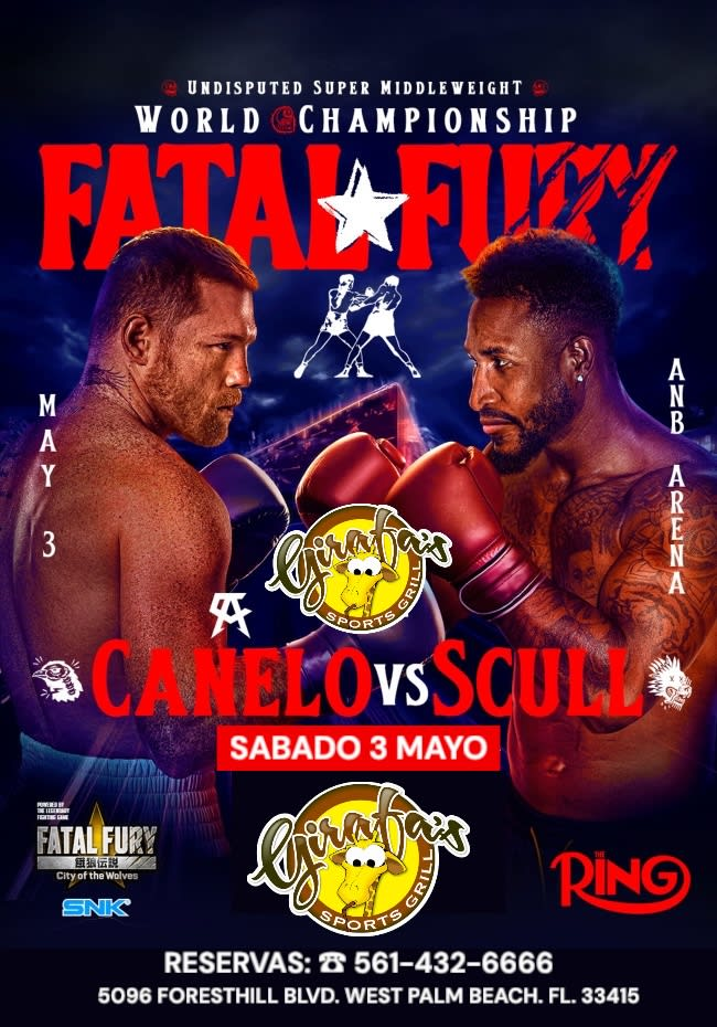 Event - BOXING 🥊: CANELO vs SCULL en WEST PALM BEACH  - West Palm Beach, Florida - May 3, 2025 | concert tickets