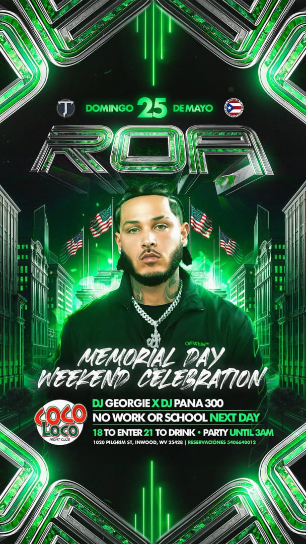 Event - ROA EN WEST VIRGINIA  - Inwood, West Virginia - May 25, 2025 | concert tickets